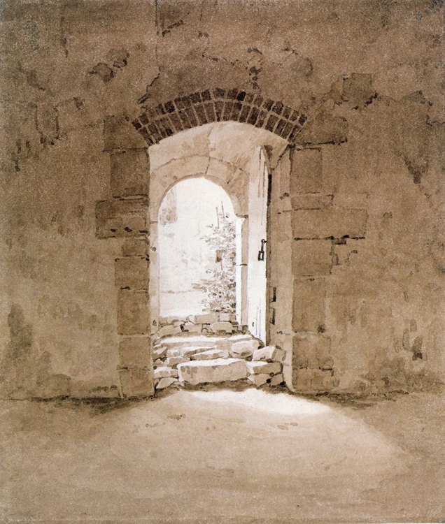 Picture of DOORWAY AT THE FURSTENSCHULE, MEISSEN CA 1835