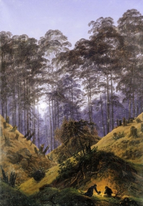 Picture of INSIDE THE FOREST IN THE MOONLIGHT CA 1823