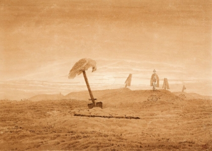 Picture of LANDSCAPE WITH GRAVES 1835