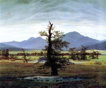 Picture of LANDSCAPE WITH SOLITARY TREE 1822
