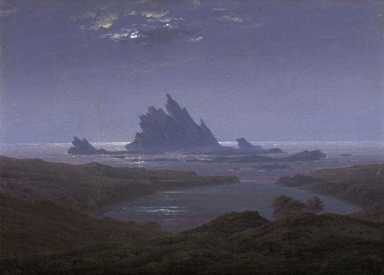 Picture of ROCK REEF ON THE SEASHORE 1824