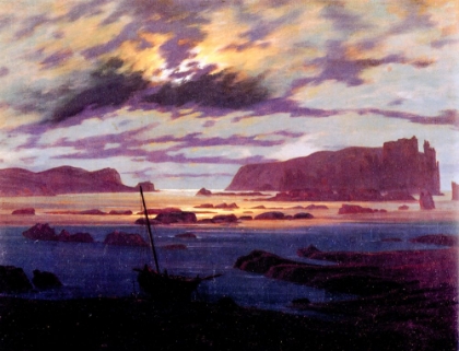 Picture of THE BALTIC SEA IN MOONLIGHT 1824