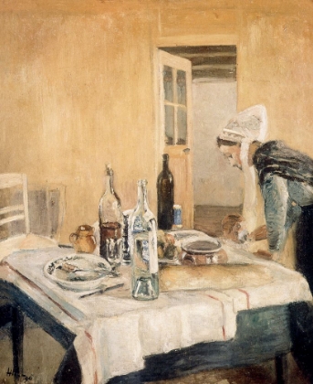 Picture of BRETON SERVING GIRL 1896