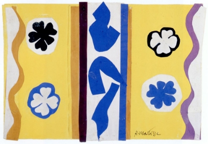 Picture of FOUR ROSETTES WITH BLUE MOTIFS 1949