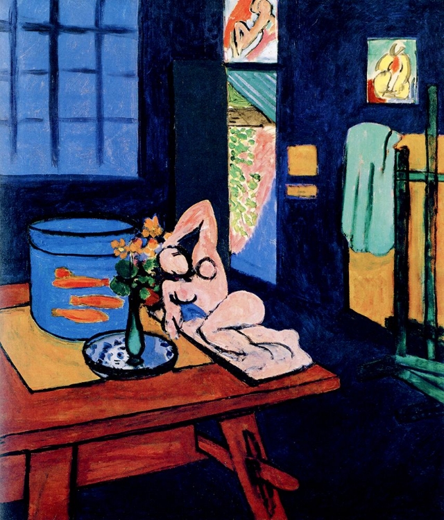Picture of INTERIOR WITH GOLDFISH 1912