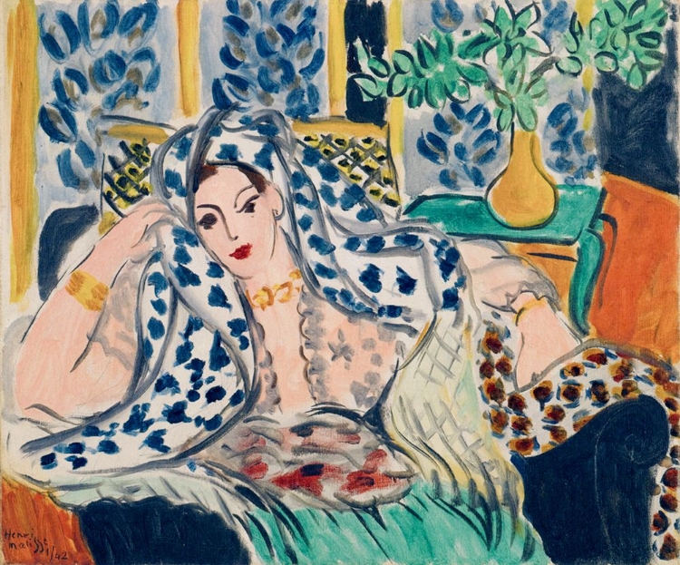 Picture of ODALISQUE IN A BLACK ARMCHAIR 1942