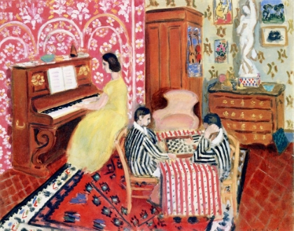 Picture of PIANIST AND CHECKER PLAYERS 1924
