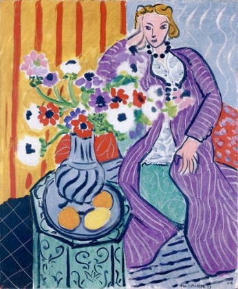 Picture of PURPLE ROBE AND ANEMONES 1937