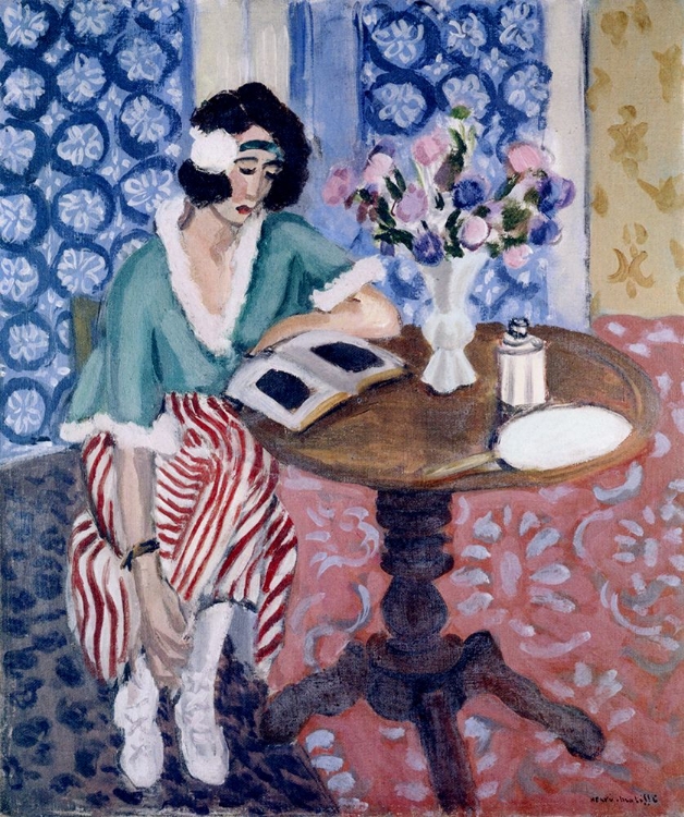 Picture of READING WOMAN AT A TABLE 1921