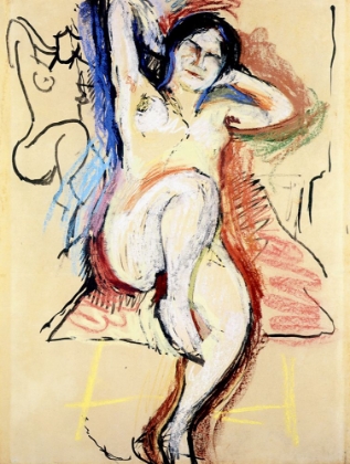 Picture of SEATED NUDE CA 906