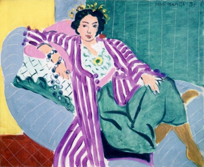 Picture of SMALL ODALISQUE IN A PURPLE ROBE 1937