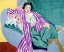 Picture of SMALL ODALISQUE IN A PURPLE ROBE 1937