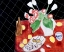 Picture of TULIPS AND OYSTERS ON A BLACK BACKGROUND 1943