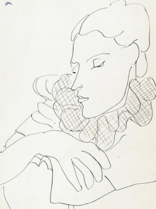 Picture of WOMAN WITH CHECKED COLLAR 1938