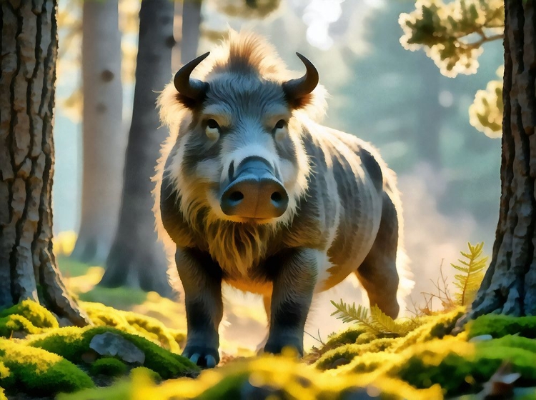 Picture of BOAR IN THE FOREST