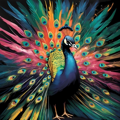 Picture of MODERN PEACOCK I