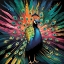 Picture of MODERN PEACOCK I