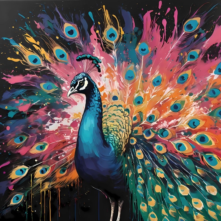 Picture of MODERN PEACOCK II