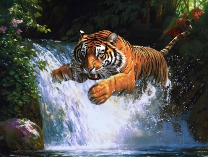 Picture of TIGER POUNCING