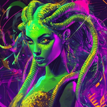 Picture of MEDUSA POP ART XIV