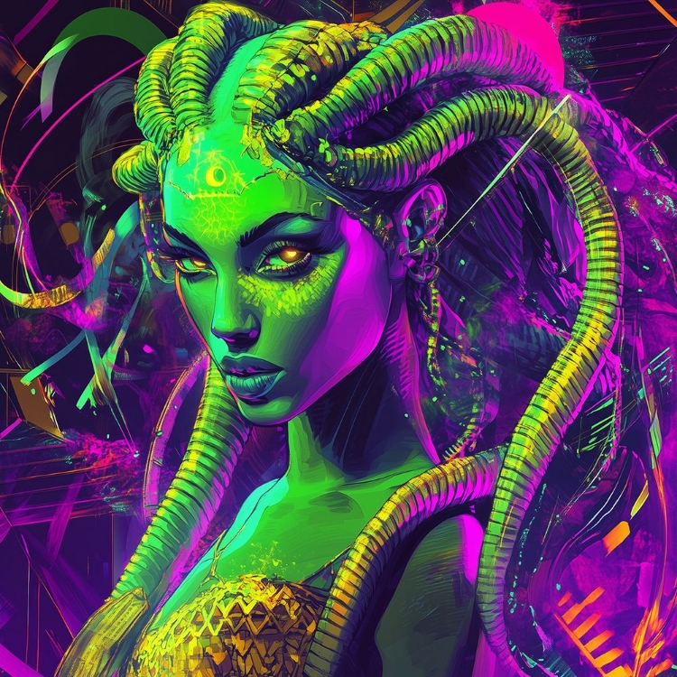 Picture of MEDUSA POP ART XIV