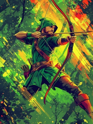 Picture of ROBIN HOOD POP ART IV