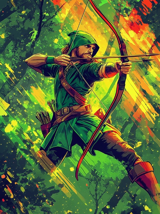 Picture of ROBIN HOOD POP ART IV
