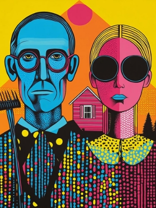 Picture of AMERICAN GOTHIC POP ART III