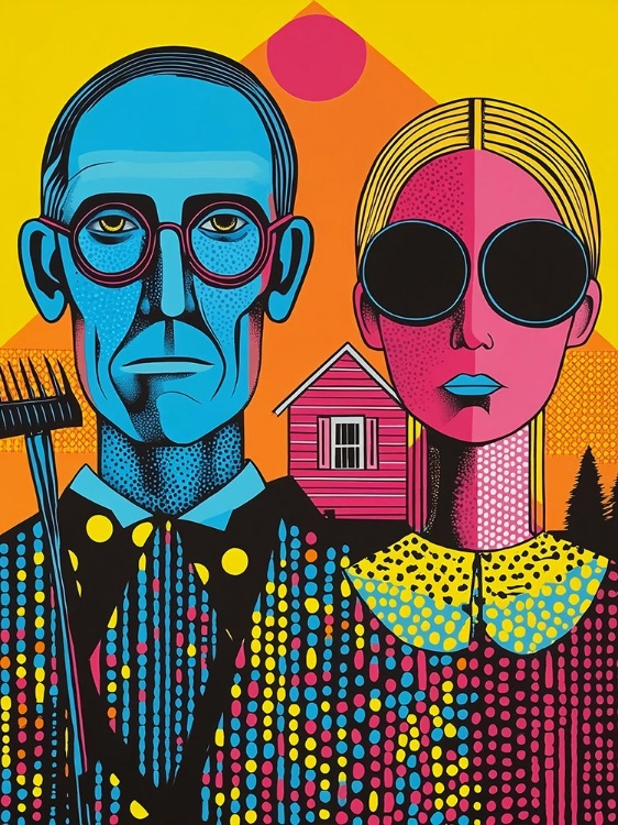 Picture of AMERICAN GOTHIC POP ART III