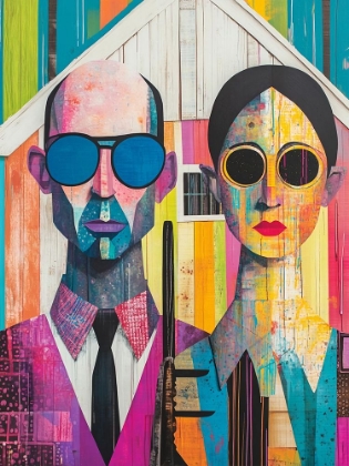 Picture of AMERICAN GOTHIC POP ART V