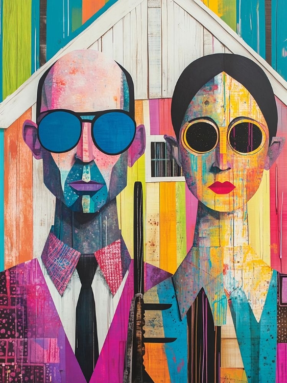 Picture of AMERICAN GOTHIC POP ART V