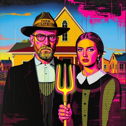 Picture of AMERICAN GOTHIC POP ART VI