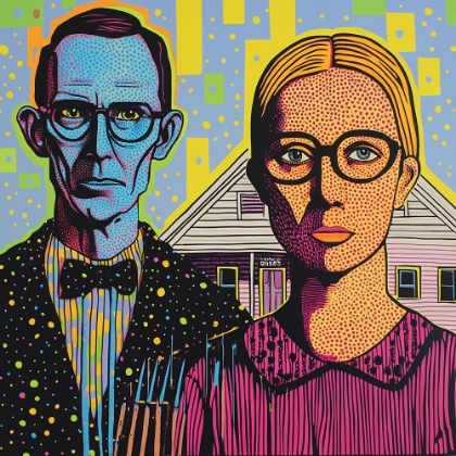 Picture of AMERICAN GOTHIC POP ART VII