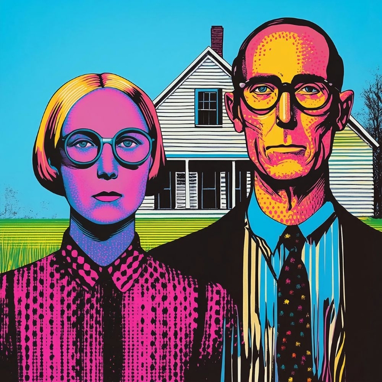 Picture of AMERICAN GOTHIC POP ART IX