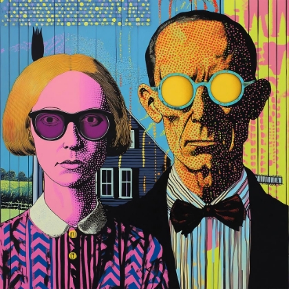 Picture of AMERICAN GOTHIC POP ART XI