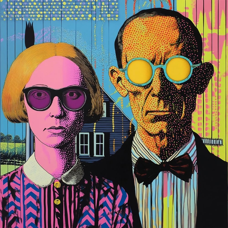Picture of AMERICAN GOTHIC POP ART XI