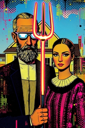 Picture of AMERICAN GOTHIC POP ART XVII