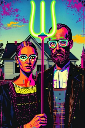 Picture of AMERICAN GOTHIC POP ART XIX
