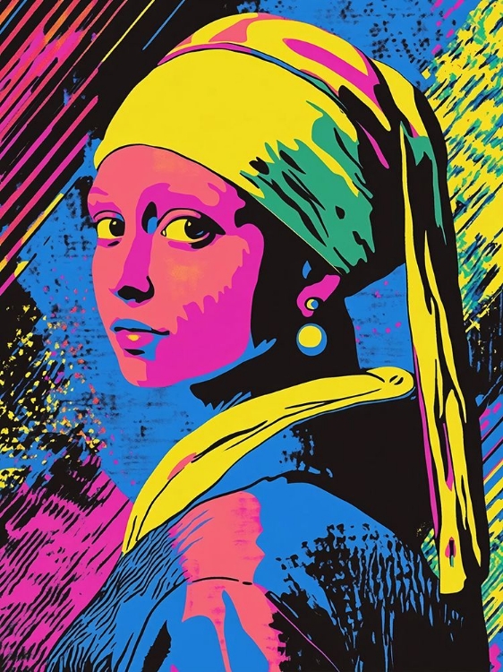 Picture of GIRL WITH A PEARL EARRING POP ART III