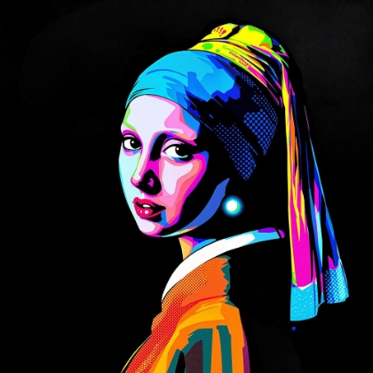 Picture of GIRL WITH A PEARL EARRING POP ART VI