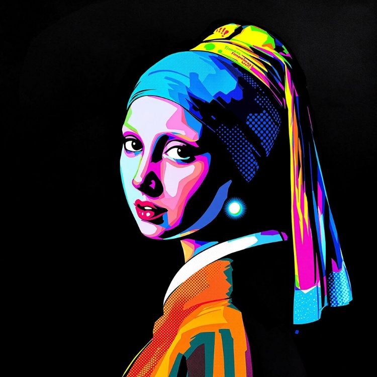 Picture of GIRL WITH A PEARL EARRING POP ART VI