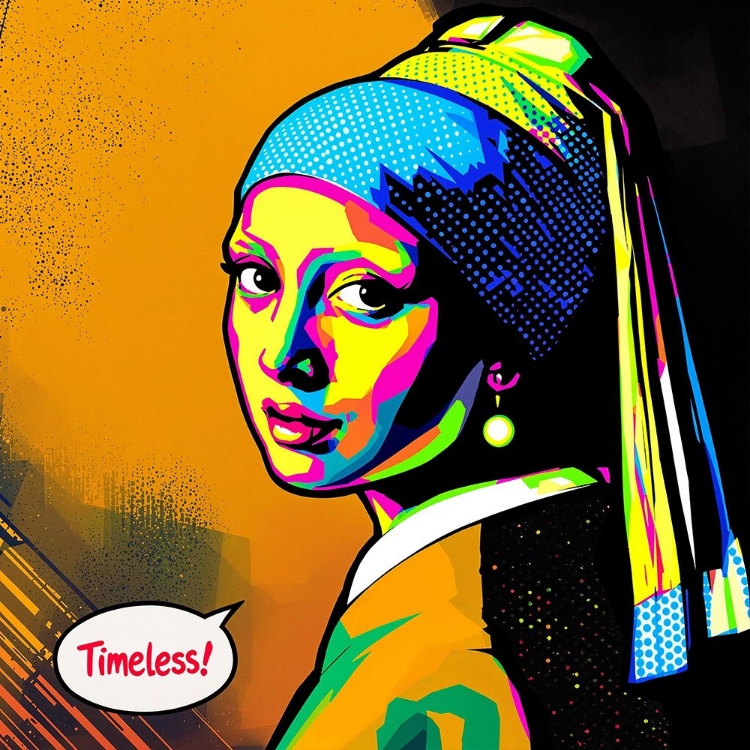 Picture of GIRL WITH A PEARL EARRING POP ART X