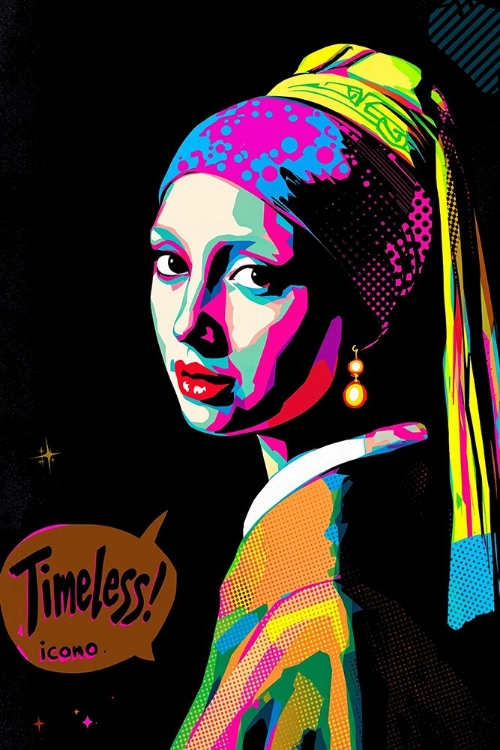 Picture of GIRL WITH A PEARL EARRING POP ART XVII