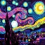 Picture of STARRY NIGHT POP ART I