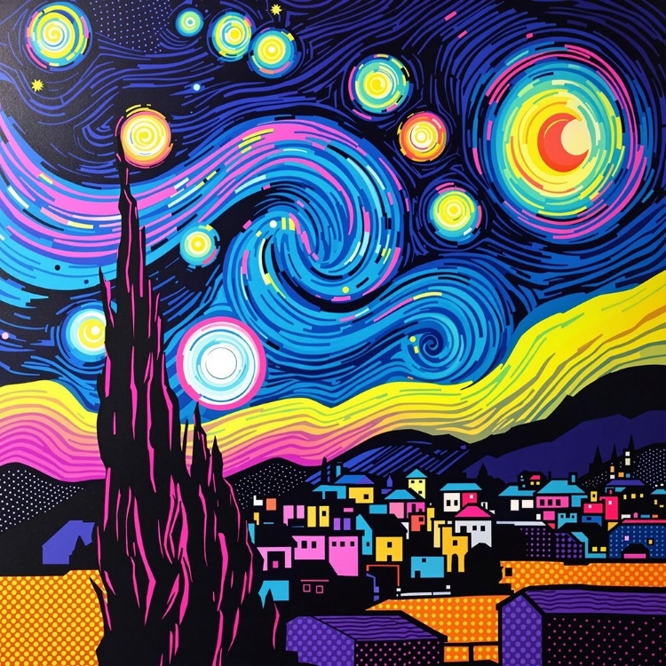 Picture of STARRY NIGHT POP ART II