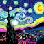 Picture of STARRY NIGHT POP ART IV