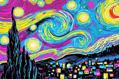 Picture of STARRY NIGHT POP ART VIII