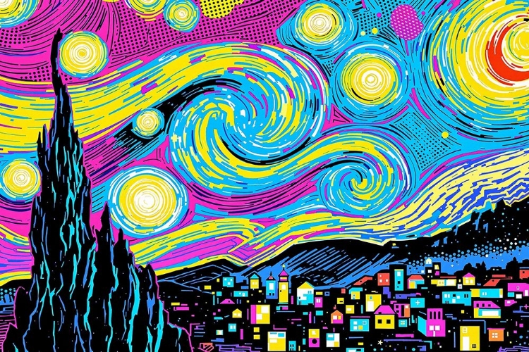 Picture of STARRY NIGHT POP ART VIII