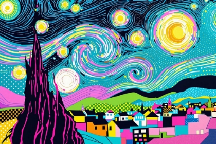 Picture of STARRY NIGHT POP ART X