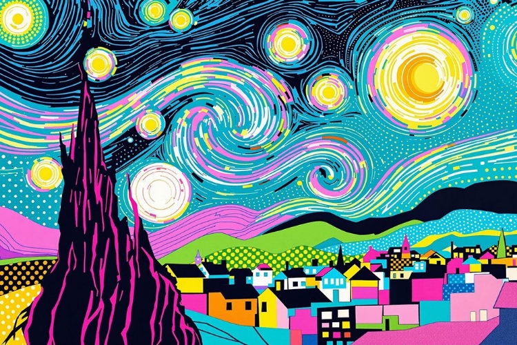 Picture of STARRY NIGHT POP ART X
